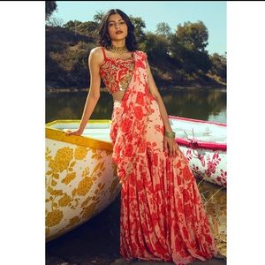 Paulmi & Harsh Sharara Saree